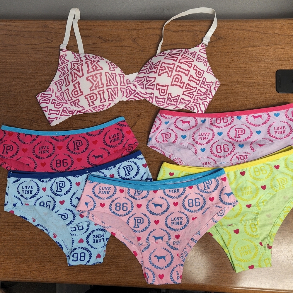 NWOT set of 5 Fude large underware and 1 Fude 42C bra.